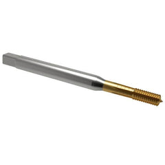 Emuge - 5/16-18 UNC 2BX Modified Bottoming Thread Forming Tap - Cobalt, TiN Finish, 3.543" OAL, 0.787" Thread Length, Right Hand Thread, Series Rekord Druck-S - Benchmark Tooling