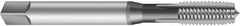 Emuge - #8-36 UNF 2BX 3 Flute Bright Finish Cobalt Straight Flute Machine Tap - Modified Bottoming, Right Hand Thread, 2.48" OAL, 0.512" Thread Length, Oversize - Exact Industrial Supply
