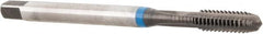 Emuge - #6-32 UNC 2BX 3 Flute Nitride Finish Cobalt Straight Flute Machine Tap - Modified Bottoming, Right Hand Thread, 2.205" OAL, 0.472" Thread Length, Oversize - Exact Industrial Supply