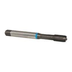 Emuge - 3/8-24 UNF 2BX 4 Flute Bright Finish Cobalt Straight Flute Machine Tap - Modified Bottoming, Right Hand Thread, 3.937" OAL, 0.709" Thread Length, Oversize - Exact Industrial Supply