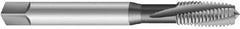Emuge - 5/8-18 UNF 3 Flute 3BX Plug Spiral Flute Tap - Cobalt, Nitride Finish, 3.937" OAL, Left Hand Flute, Right Hand Thread, Series Rekord C-Ti - Benchmark Tooling