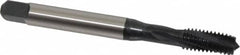Emuge - 3/8-16 UNC 3 Flute 2BX Modified Bottoming Spiral Flute Tap - Cobalt, Oxide Finish, 3.937" OAL, Right Hand Flute, Right Hand Thread, Series Rekord D-Ti - Benchmark Tooling