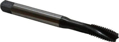 Emuge - 3/8-16 UNC 3 Flute 3BX Modified Bottoming Spiral Flute Tap - Cobalt, Oxide Finish, 3.937" OAL, Right Hand Flute, Right Hand Thread, Series Rekord D-Ti - Benchmark Tooling