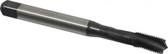 Emuge - 3/8-24 UNF 3 Flute 2BX Modified Bottoming Spiral Flute Tap - Cobalt, Oxide Finish, 3.937" OAL, Right Hand Flute, Right Hand Thread, Series Rekord D-Ti - Benchmark Tooling