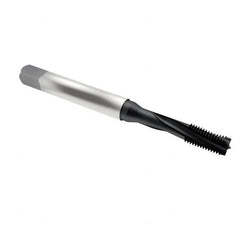 Emuge - 3/8-24 UNF 3 Flute 3BX Modified Bottoming Spiral Flute Tap - Cobalt, Oxide Finish, 3.937" OAL, Right Hand Flute, Right Hand Thread, Series Rekord D-Ti - Benchmark Tooling