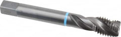 Emuge - 3/4-10 UNC 3 Flute 2B Modified Bottoming Spiral Flute Tap - Cobalt, Oxide Finish, 4.921" OAL, Right Hand Flute, Right Hand Thread, Series Enorm-VA - Benchmark Tooling