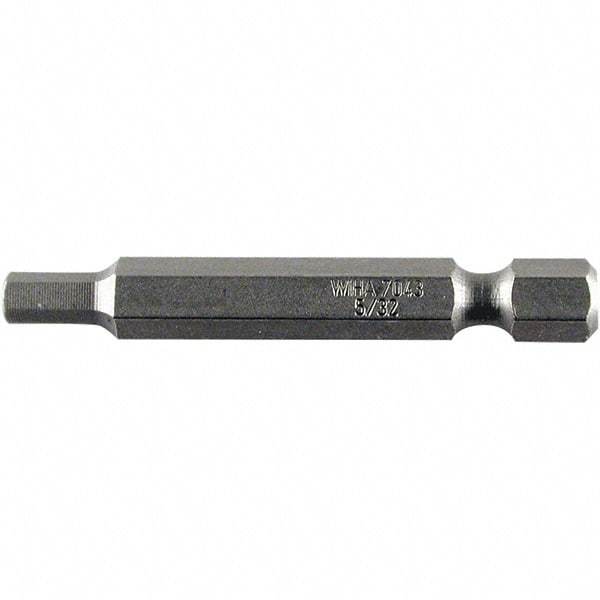 Wiha - 2.5mm Hex Power Bit - 1/4" Drive, 50mm OAL - Benchmark Tooling