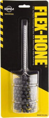 Brush Research Mfg. - 1-7/8" to 2" Bore Diam, 20 Grit, Boron Carbide Flexible Hone - Coarse, 8" OAL - Benchmark Tooling