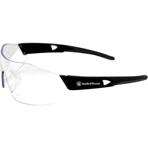 Smith & Wesson - Clear Lenses, Frameless Safety Glasses - Anti-Fog, Scratch Resistant, Polycarbonate Frame, Size Universal, Wrap Around - Benchmark Tooling