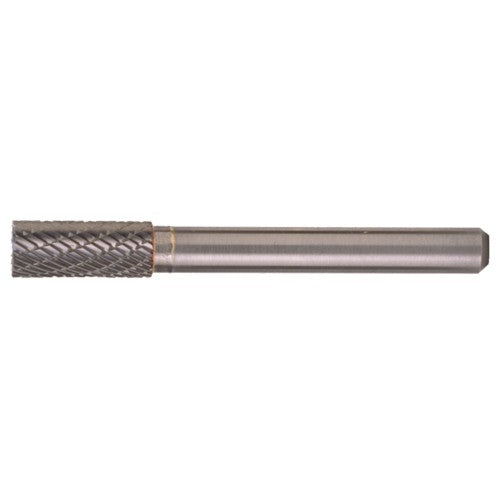 SA-6 Double Cut Solid Carbide Bur-Cylindrical without End Cut - Exact Industrial Supply