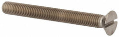 Value Collection - M10x1.50, 90mm OAL Slotted Drive Machine Screw - Flat Head, Grade 316 & A4 Stainless Steel, Uncoated, Without Washer - Benchmark Tooling