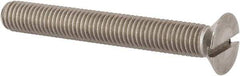 Value Collection - M12x1.75, 90mm OAL Slotted Drive Machine Screw - Flat Head, Grade 316 & A4 Stainless Steel, Uncoated, Without Washer - Benchmark Tooling