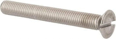 Value Collection - M12x1.75 Metric Coarse, 100mm OAL Slotted Drive Machine Screw - Flat Head, Grade 316 & A4 Stainless Steel, Uncoated, Without Washer - Benchmark Tooling