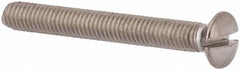 Value Collection - M3x0.50, 25mm OAL Slotted Drive Machine Screw - Oval Head, Grade 316 & A4 Stainless Steel, Uncoated, Without Washer - Benchmark Tooling