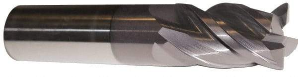 ProMax - 7/16", 4 Flute, Single End, Solid Carbide, 0.02" Corner Radius End Mill - 2-3/4" OAL, 40° Helix, Right Hand Flute, 1" LOC, Right Hand Cut - Benchmark Tooling