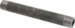 Made in USA - Schedule 80, 3/4" Diam x 8" Long Black Pipe Nipple - Threaded - Benchmark Tooling