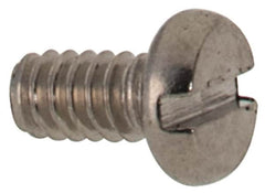 Value Collection - M1.6x0.35 Metric Coarse, 3mm Length Under Head Slotted Drive Machine Screw - Fillister Head, Grade 316 & A4 Stainless Steel, Uncoated, Without Washer - Benchmark Tooling