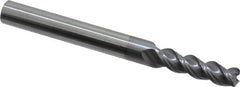 Niagara Cutter - 7/32", 3 Flute, Single End, Solid Carbide, 0.03" Corner Radius End Mill - 2-1/2" OAL, 45° Helix, Right Hand Flute, 3/4" LOC, Right Hand Cut - Benchmark Tooling