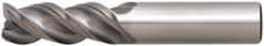 Niagara Cutter - 1", 3 Flute, Single End, Solid Carbide, 0.03" Corner Radius End Mill - 6" OAL, 45° Helix, Right Hand Flute, 2-5/8" LOC, Right Hand Cut - Benchmark Tooling