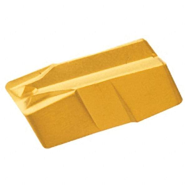 Iscar - 500040GIF E Grade IC8250, 5mm Cutting Width Carbide Grooving Insert - 3mm Max Depth of Cut, Neutral, 0.4mm Corner Radius, TiCN/Al2O3/TiN Finish - Benchmark Tooling