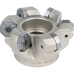 Iscar - 92mm Cut Diam, 27mm Arbor Hole, 5.5mm Max Depth of Cut, 45° Indexable Chamfer & Angle Face Mill - 8 Inserts, ONH.. Insert, Right Hand Cut, 8 Flutes, Series 16Mill - Benchmark Tooling