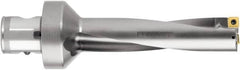 Komet - 175mm Max Drill Depth, 5xD, 34.9mm Diam, Indexable Insert Drill - 2 Inserts, ABS 63 Modular Connection Shank - Benchmark Tooling