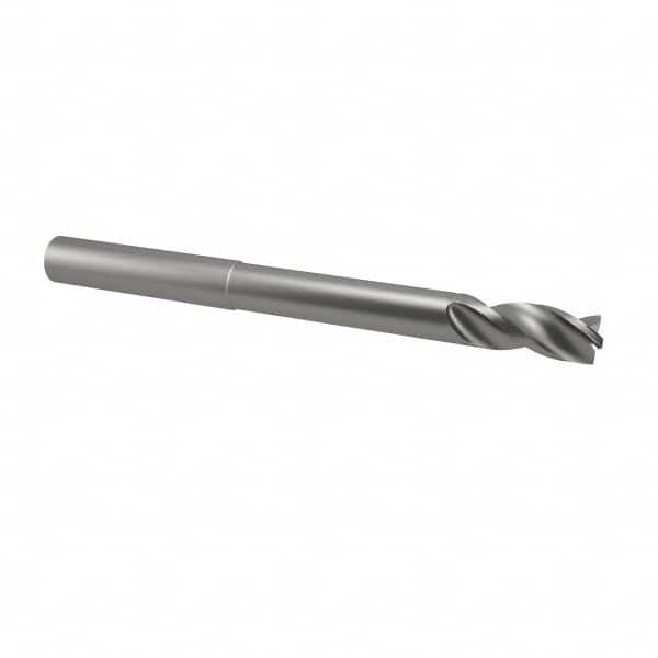Niagara Cutter - 3/8", 3 Flute, Single End, Solid Carbide, 0.015" Corner Radius End Mill - 4" OAL, 40° Helix, Right Hand Flute, 1/2" LOC, Right Hand Cut, 2-3/8" Extended Reach - Benchmark Tooling