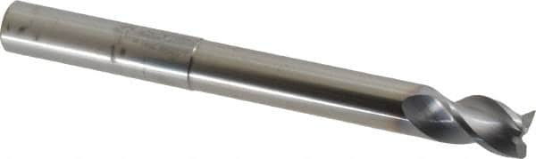 Niagara Cutter - 1/2", 3 Flute, Single End, Solid Carbide, 0.02" Corner Radius End Mill - 5" OAL, 40° Helix, Right Hand Flute, 5/8" LOC, Right Hand Cut, 3-1/8" Extended Reach - Benchmark Tooling