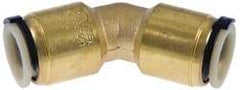 Watts - 3/4" Outside Diam, Lead Free Brass Push-to-Connect Tube 45° Union Elbow - 250 Max psi, Tube to Tube Connection, EPDM O-Ring, Lead-Free - Benchmark Tooling