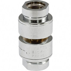 Watts - Vacuum-Breaker Valves Type: Dual Check Material: Chrome Plated Brass - Benchmark Tooling