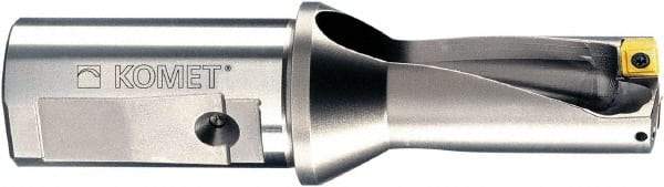 Komet - 80mm Max Drill Depth, 2xD, 40mm Diam, Indexable Insert Drill - 2 Inserts, 40mm Shank Diam, Straight Shank - Benchmark Tooling