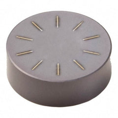 Seco - RNGN32 Grade CBN170 PCBN Turning Insert - Uncoated, Round, 3/8" Inscr Circle, 1/8" Thick - Benchmark Tooling