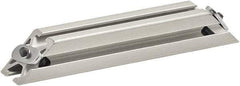 80/20 Inc. - 25mm Wide, Open Shelving Accessory/Component - Aluminum, Clear Anodized Finish, 160mm Long, Use with 2525 - Benchmark Tooling