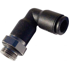 Legris - Plastic Push-To-Connect Tube Fittings Type: Extended Male Elbow Tube Outside Diameter (Inch): 5/32 - Benchmark Tooling
