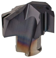 Iscar - Series ICM, 0.984" Diam Grade IC908 140° Replaceable Drill Tip - Carbide, TiAlN Finish, 25 Seat Size, Through Coolant - Benchmark Tooling