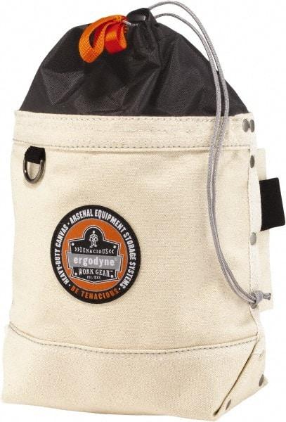 Ergodyne - 1 Pocket White Canvas Tool Bag - 9" Wide x 2" Deep x 12" High - Benchmark Tooling