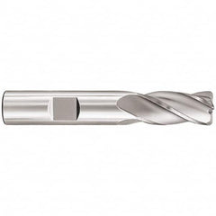 SGS - 12mm, 4 Flute, Single End, Solid Carbide, 0.5mm Corner Radius End Mill - 75mm OAL, 30° Helix, Right Hand Flute, 25mm LOC, Right Hand Cut - Benchmark Tooling