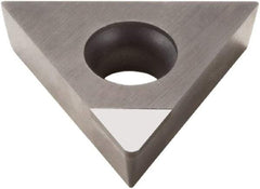 Seco - TCMW32.51 L1 Grade PCD20 Polycrystalline Diamond (PCD) Turning Insert - 60° Triangle, 3/8" Inscr Circle, 5/32" Thick, 1/64" Corner Radius - Benchmark Tooling