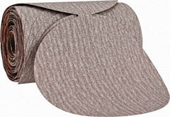Norton - 6" Diam, 100 Grit Aluminum Oxide Adhesive PSA Disc - Medium Grade, Natural, B Weighted Backing, Flexible - Benchmark Tooling