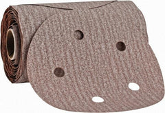 Norton - 5" Diam, 180 Grit Aluminum Oxide Adhesive PSA Disc - Fine Grade, Natural, B Weighted Backing, Flexible - Benchmark Tooling