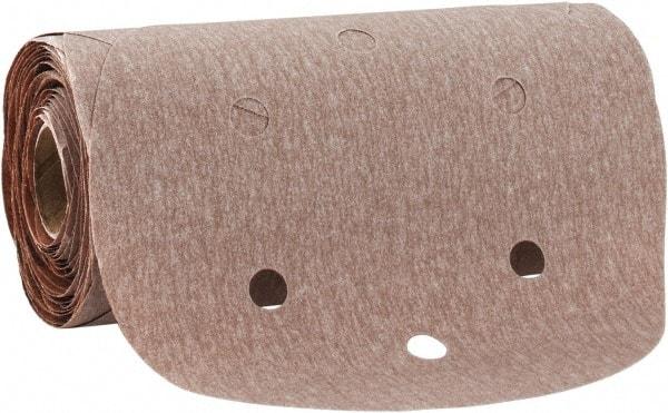 Norton - 6" Diam, 400 Grit Aluminum Oxide Adhesive PSA Disc - Super Fine Grade, Natural, B Weighted Backing, Flexible - Benchmark Tooling