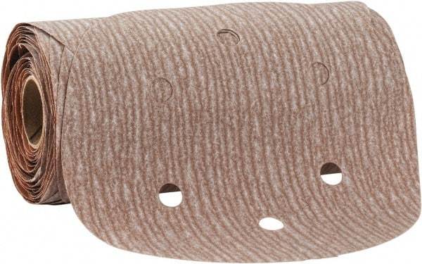 Norton - 6" Diam, 280 Grit Aluminum Oxide Adhesive PSA Disc - Very Fine Grade, Natural, B Weighted Backing, Flexible - Benchmark Tooling