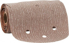 Norton - 6" Diam, 280 Grit Aluminum Oxide Adhesive PSA Disc - Very Fine Grade, Natural, B Weighted Backing, Flexible - Benchmark Tooling