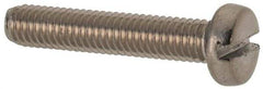 Value Collection - M3x0.50 Metric Coarse, 16mm Length Under Head Slotted Drive Machine Screw - Fillister Head, Grade 316 & A4 Stainless Steel, Uncoated, Without Washer - Benchmark Tooling