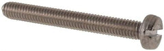 Value Collection - M3x0.50 Metric Coarse, 25mm Length Under Head Slotted Drive Machine Screw - Fillister Head, Grade 316 & A4 Stainless Steel, Uncoated, Without Washer - Benchmark Tooling