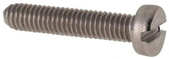 Value Collection - M4x0.70 Metric Coarse, 20mm Length Under Head Slotted Drive Machine Screw - Fillister Head, Grade 316 & A4 Stainless Steel, Uncoated, Without Washer - Benchmark Tooling