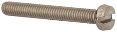 Value Collection - M4x0.70 Metric Coarse, 30mm Length Under Head Slotted Drive Machine Screw - Fillister Head, Grade 316 & A4 Stainless Steel, Uncoated, Without Washer - Benchmark Tooling