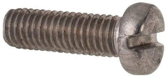 Value Collection - M5x0.80 Metric Coarse, 16mm Length Under Head Slotted Drive Machine Screw - Fillister Head, Grade 316 & A4 Stainless Steel, Uncoated, Without Washer - Benchmark Tooling