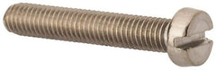 Value Collection - M5x0.80 Metric Coarse, 30mm Length Under Head Slotted Drive Machine Screw - Fillister Head, Grade 316 & A4 Stainless Steel, Uncoated, Without Washer - Benchmark Tooling