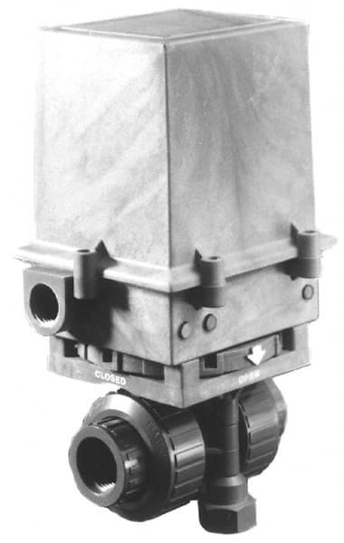 Plast-O-Matic - Actuated Ball Valves Actuator Type: Electric Pipe Size: 2 (Inch) - Benchmark Tooling